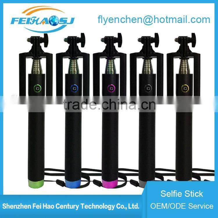 Colorful selfie stick for cell phone tripod selfie stick wireless monopod selfie stick