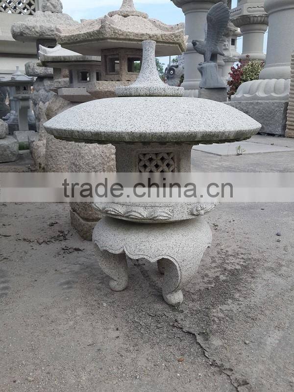 Japanese garden stone pagoda lantern