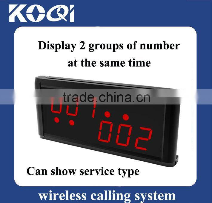 Elevator pager bell system show 2 groups of number at the same time