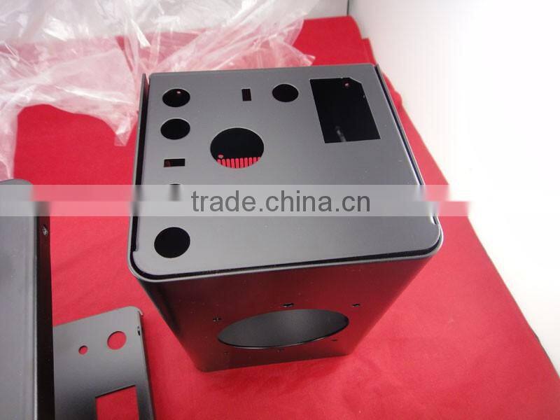 Top quality black powder coating metal chassis/box,sheet metal fabrication box manufacturer