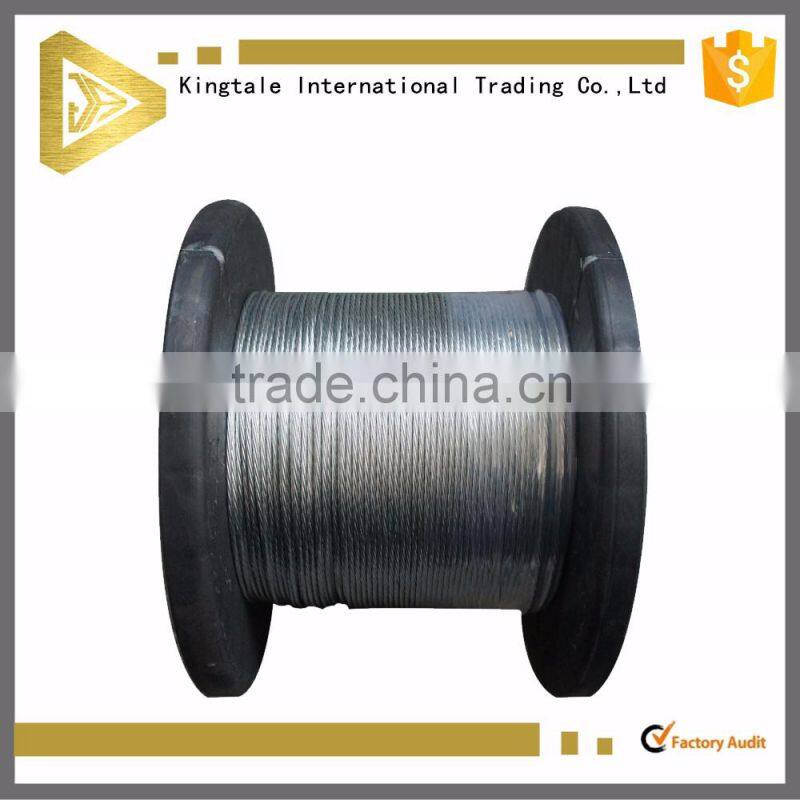 Competitive price 1x19 8mm 10mm 12mm Galvanized 316 Stainless Steel Wire Cable