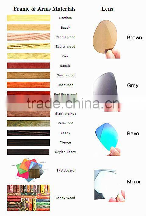 brown bamboo with wood veins in palarized lens free customer logo