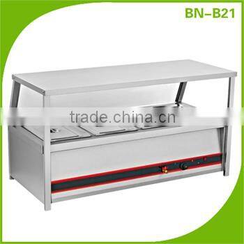 Commercial Service Equipment Hot Food Warmer Display Showcase With CE Approval