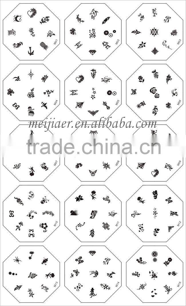 nail printer DIY flower Nail nail art stmaping set