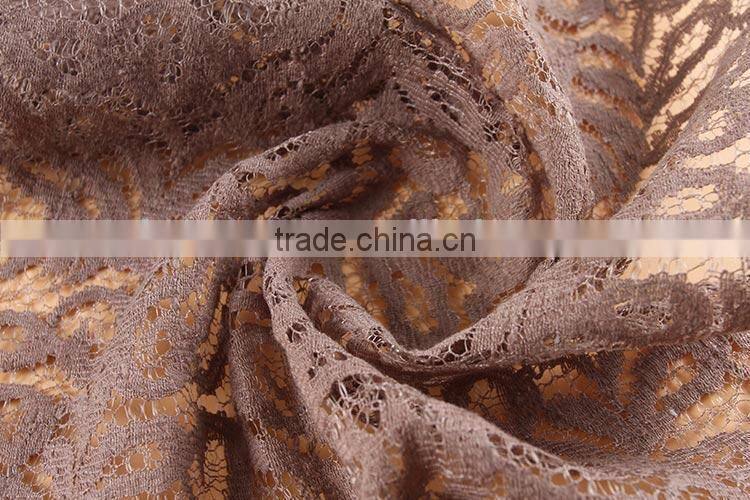 Fabrics supplier Best selling Fancy Knitted new design lace fabric