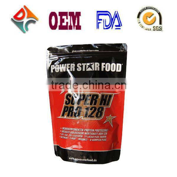 Matt Finish Mixed Printing Metallized Food Packaging Bag With Zipper