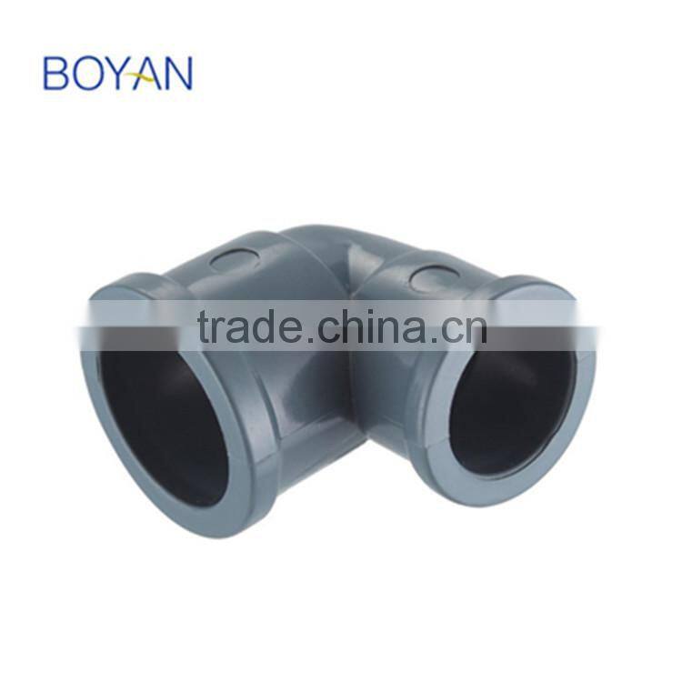 China manufacture NBR5648 pvc pipe fitting reducing elbow
