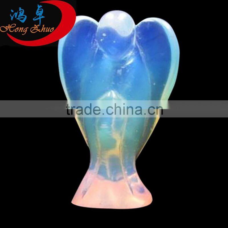 Semi-precious Stone Crafts Opalite Wholesale Carved Gemstone Angels