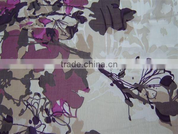 burnout silk visco satin fabric