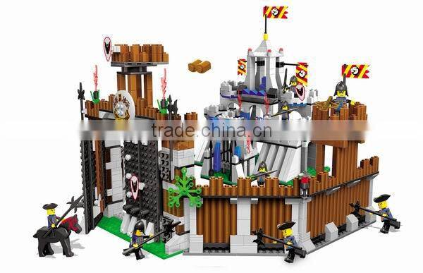 Children Plastic Toy Castle Block castle guard figurine