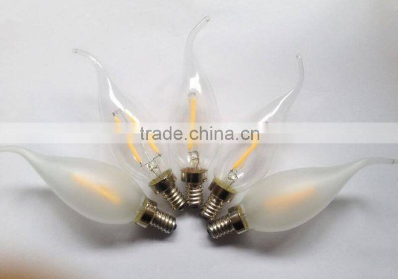 E14 led candle filament bulb lights dinner