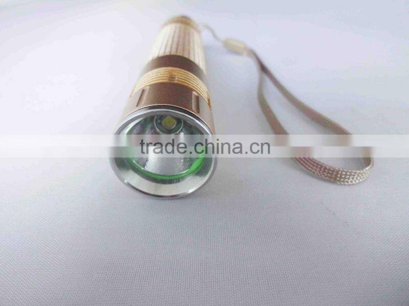 golden supplier metal flashlight black flashlight