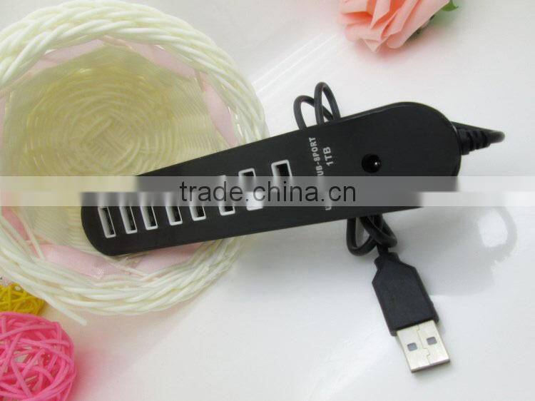 High speed 8 port usb hub spliter for PC laptop notebook