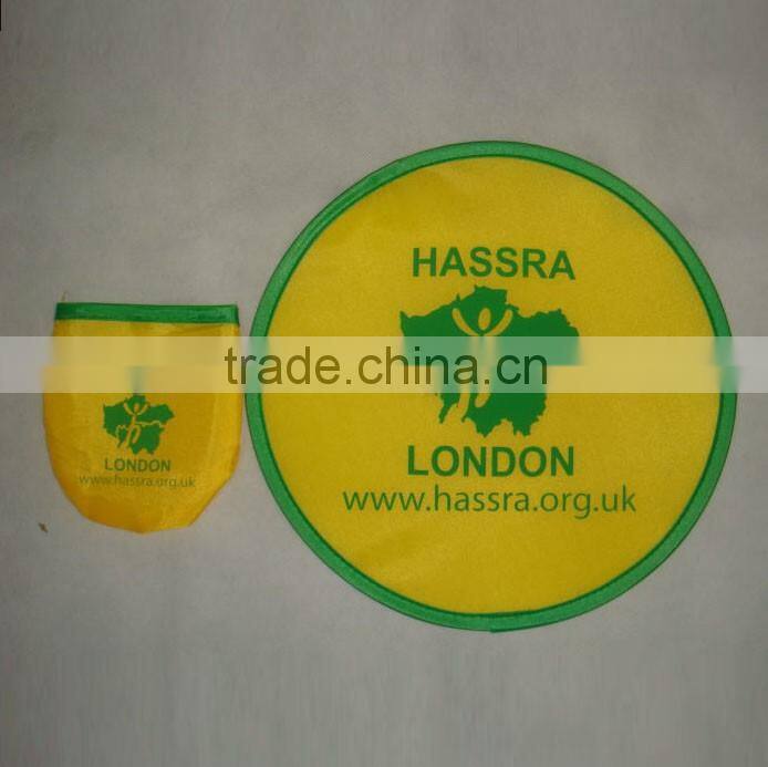 China cheap custom Nylon Polyester Folding Custom Foldable Frisbee