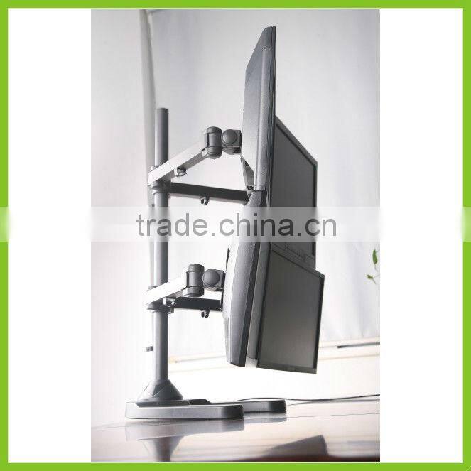 Desktop 24 Inch Screen Mount Quad LCD Swivel Monitor Stand