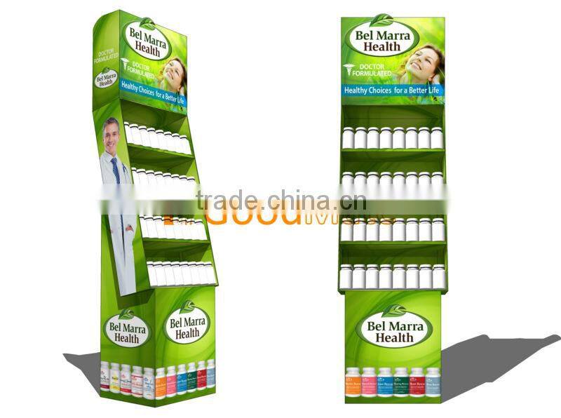 Cardboard department store display rack Liquid Display Counter