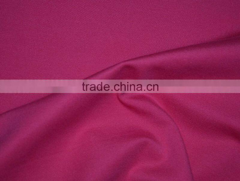 rayon nylon spandex in 320 gsm ponte roma plain dyed fabric