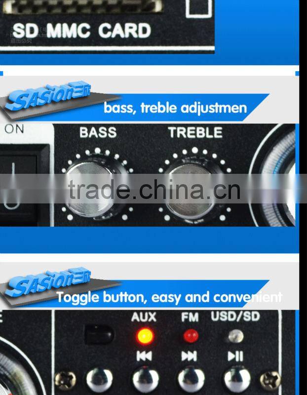 Sasion ES-698D Portable Hi-Fi karaoke home audio high power amplifier 100w