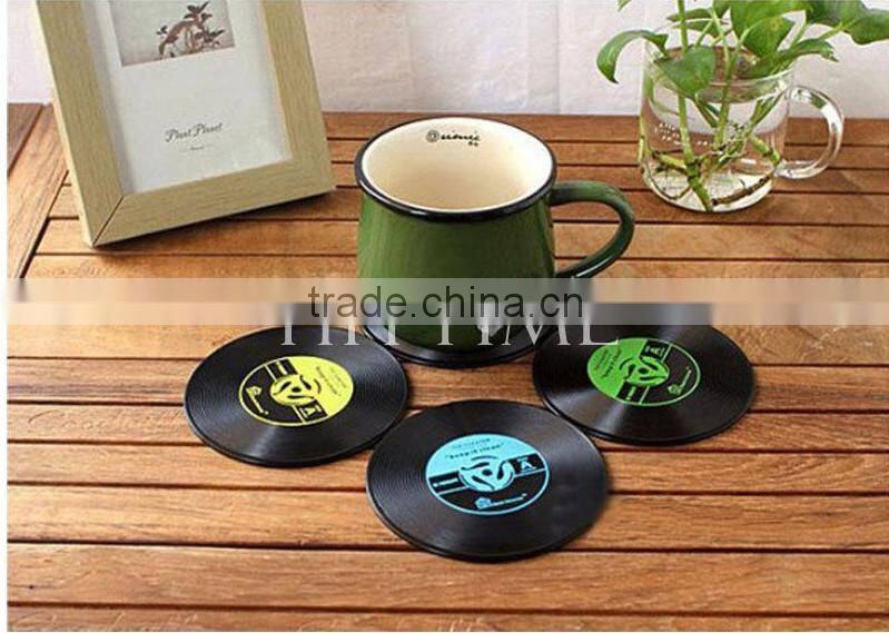 Convenient Silicone Rubber Coaster Pad Cup Vinyl Coffe Drinking Mat Mug Glass Plate