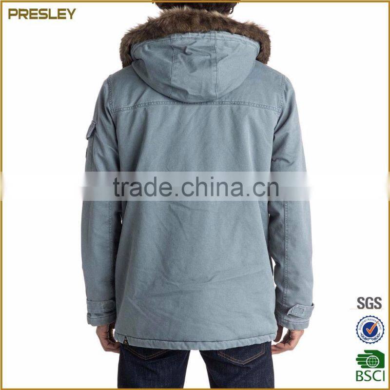2016 China Manufacturers Custom High Quality Fashion Men Winter Overhead Coat Outdoor Jacket