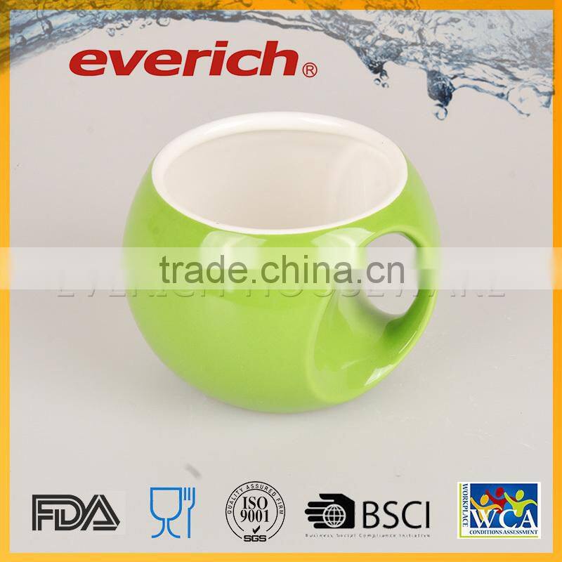 Green New Fashion Customized Unique Design Ceramic Coffee Cup