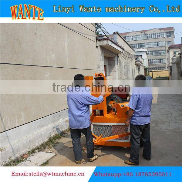 WT1-20 china clay brick making machine manual compressed earth block machine small