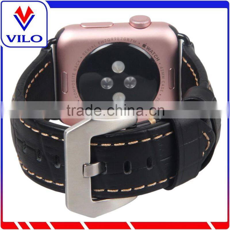 For Apple Watch Leather Loop Band,1:1 Original Magnetic Genuine Leather Loop Band for Apple Watch