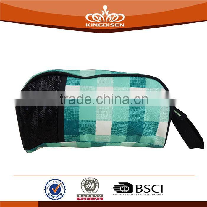 fashion double zipper pencil bag for kids