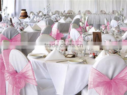 Beautiful Chair Decoration Tie Organza Sash for Banquet
