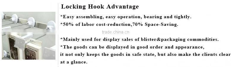 Security Display metal peg hook metal security magnetic peg hook