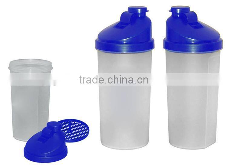 BPA free 700ML Plastic Protein Shaker Bottle with Custom Printing