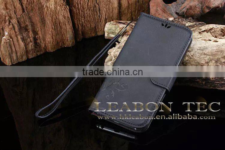 2015 new high quality retro leather case, for samsung galaxy s6 edge wallet case