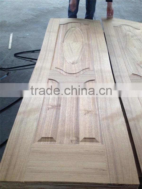 ash wood veneer HDF door skin from China/oak veneer door skin/natural wood cabinet veneer skin