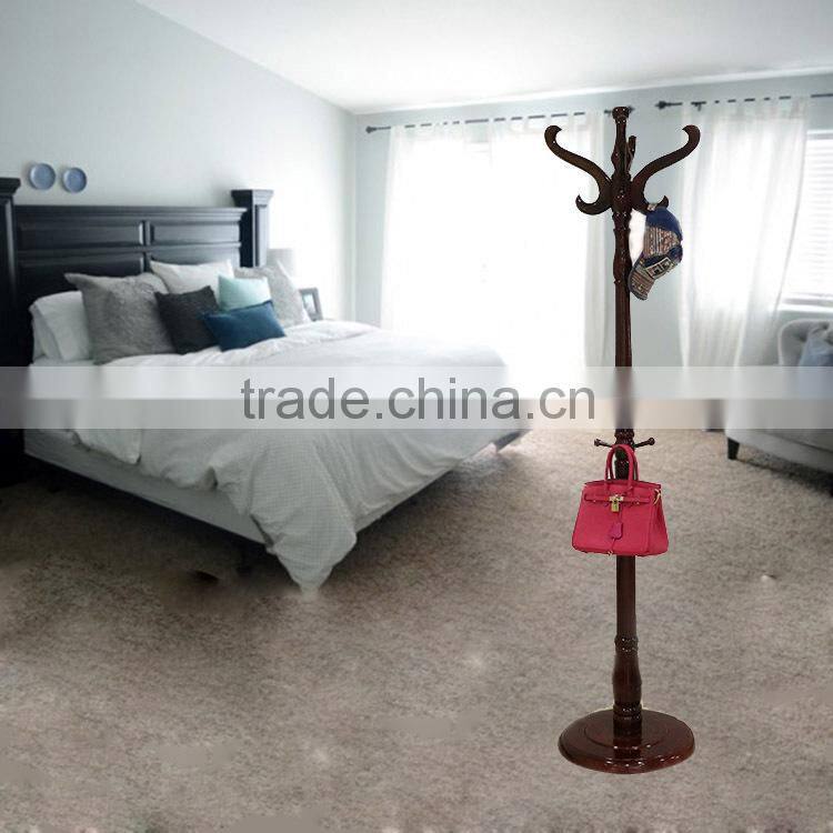 Living rooms western furniture standing antique wooden coat rack for sale