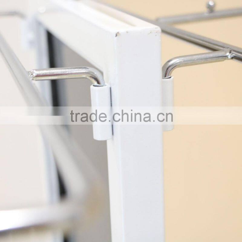 Multi function metal display rack for hanging items
