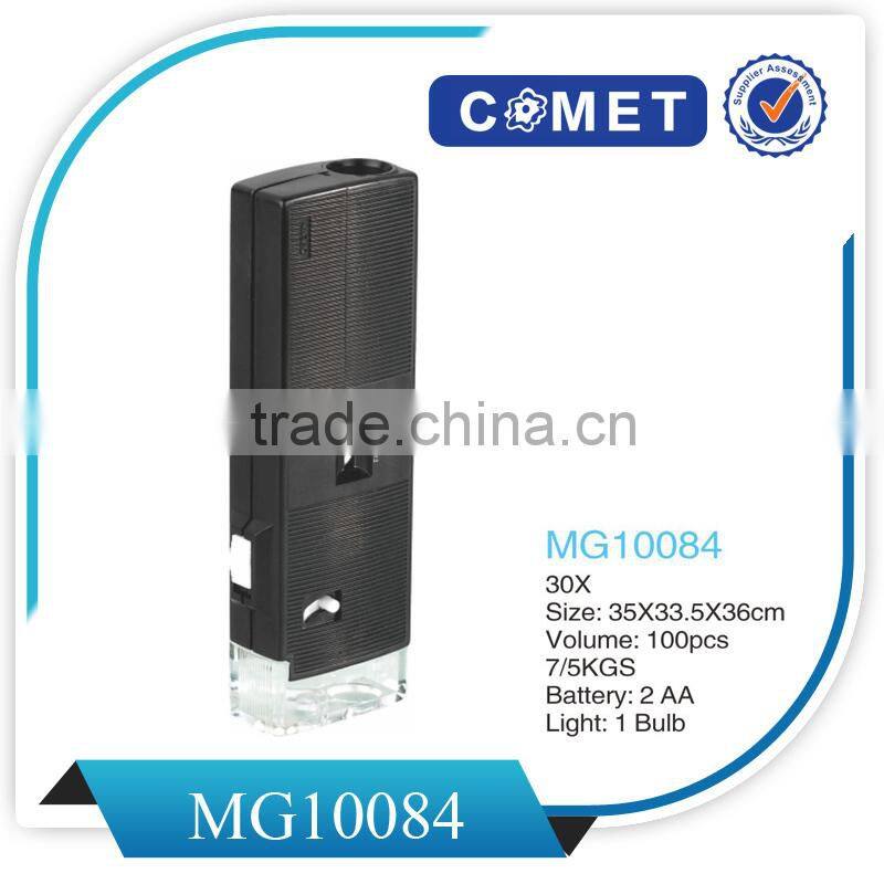 MG10084 30x Zoom Power LED Illuminated Mini Pocket Microscope