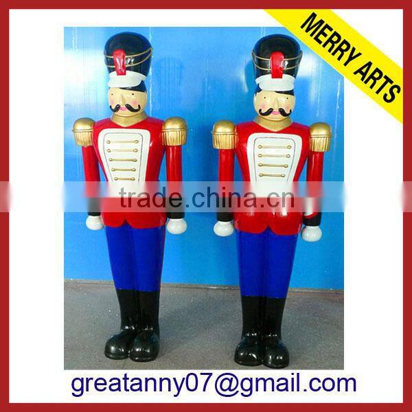 21" Hollywood Multi-Colored Stacked Soldier Decorative Christmas Nutcracker