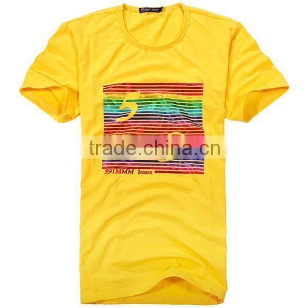 Soft smooth cotton logo printing service T-shirt