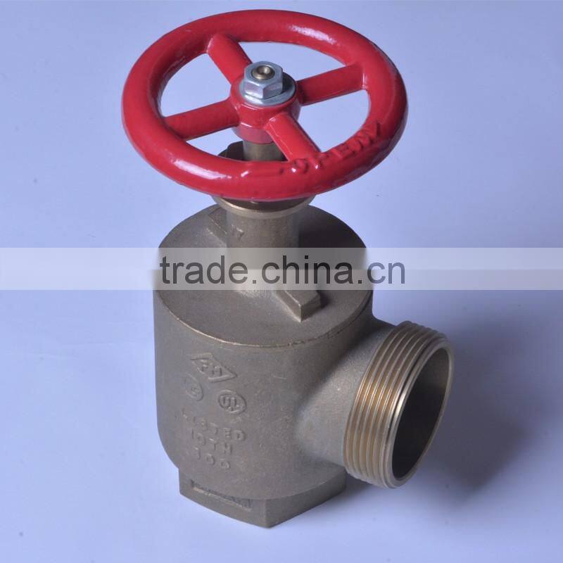 2 1/2 Female NPTX 2 1/2 Male NST Angle Fire Hose Valve UL/FM certification Angle Fire Hose Valve