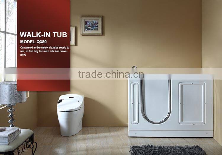 Q375L walk in bath shower combo/ walk in tub shower combo with seat bathtub