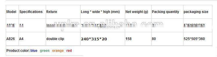 Comix A4 lightweight folder A826 original flavor single power file folders