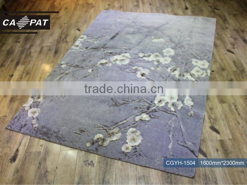 Luxury axminster carpet for hotel with 80% wool 20% nylon carpet WELCOME OEM Order CGYH 1508