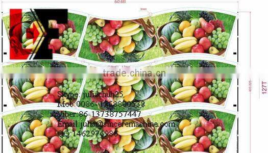 Printed and cutted one side PE coated coffee paper cup fans