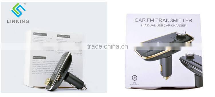 AUX Bluetooth FM Digital Radio Car Kit With RoHS Certification ,SD/MCC/TF