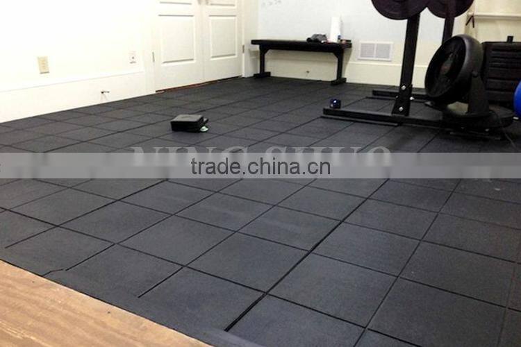 Trade Assurance gym center rubber mat floor, gym noise reduction rubber flooring