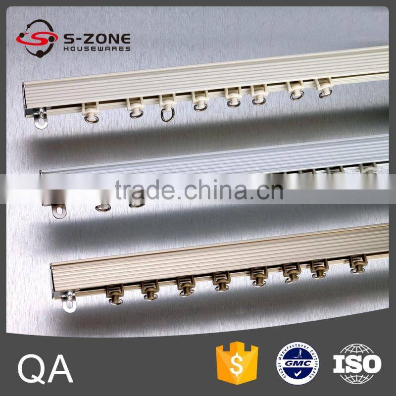 Drapery curtain aluminum wall mounted curtain rail
