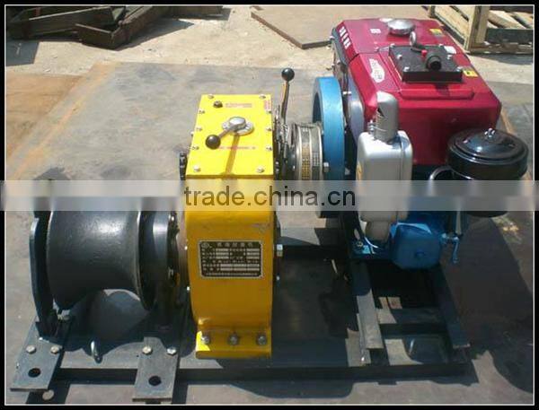 Gasoline Speedy Petrol 5 Tons Engine Powered Hoist Winch 5 Tons
