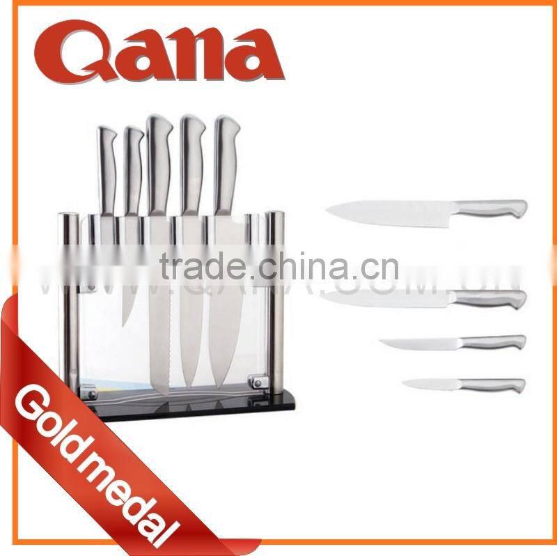 QANA hot sell damascus chef knife kitchen knifes in color Gift box