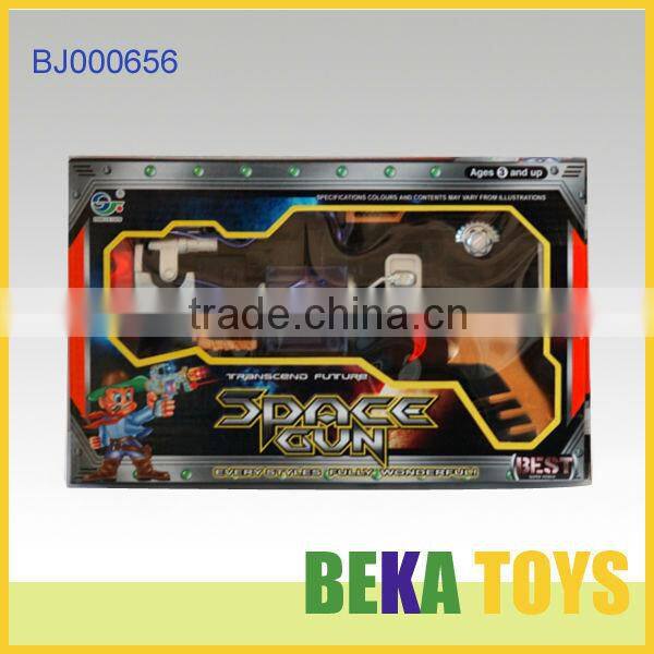 2014 newest toy gun electric gun toy paint English Russian sound gun novelty space gun