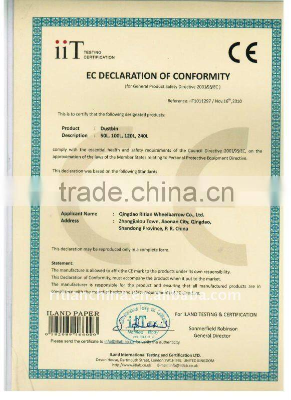 50L HDPE wastebins/dustbins/trash cans
